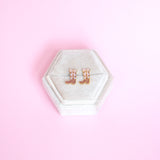 18k Gold Cow Girl Boot Stud Earrings