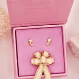 Floral Stocking Stud Earrings