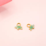 18k Gold Turtle Charm