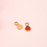 18k Gold Lady Bug Charm