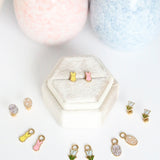 18k Gold Easter Egg Stud Earrings