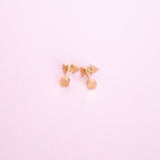 18k Gold Tulip Stud Earrings