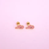 Star Cow Girl Hat Stud Earrings