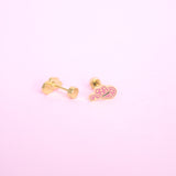 Star Cow Girl Hat Stud Earrings