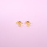 Cow Print Cow Girl Hat Stud Earrings