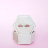 Cow Print Cow Girl Hat Stud Earrings