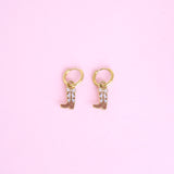 18k Gold Cow Girl Boot Charms