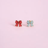 Polka Dot Bow Studs