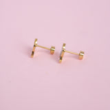Polka Dot Bow Studs
