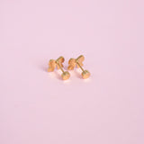 Polka Dot Bow Studs