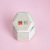 Polka Dot Bow Studs