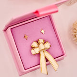 18k Gold Star Stud Earrings