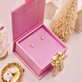 18k Gold Star Stud Earrings