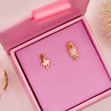 18k Gold Nutcracker Stud Earrings