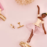 18k Gold Nutcracker Stud Earrings