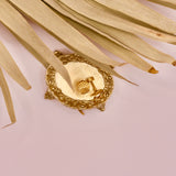 18k Gold Seashell Stud Earrings