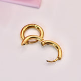 18k Gold Huggie Earrings