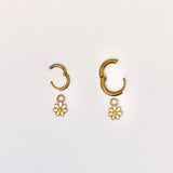 18k Gold Huggie Earrings