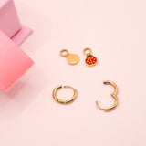 18k Gold Lady Bug Charm