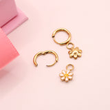 18k Gold Huggie Earrings