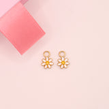 18k Gold Daisy Charms