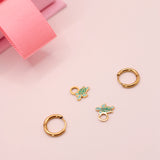 18k Gold Huggie Earrings